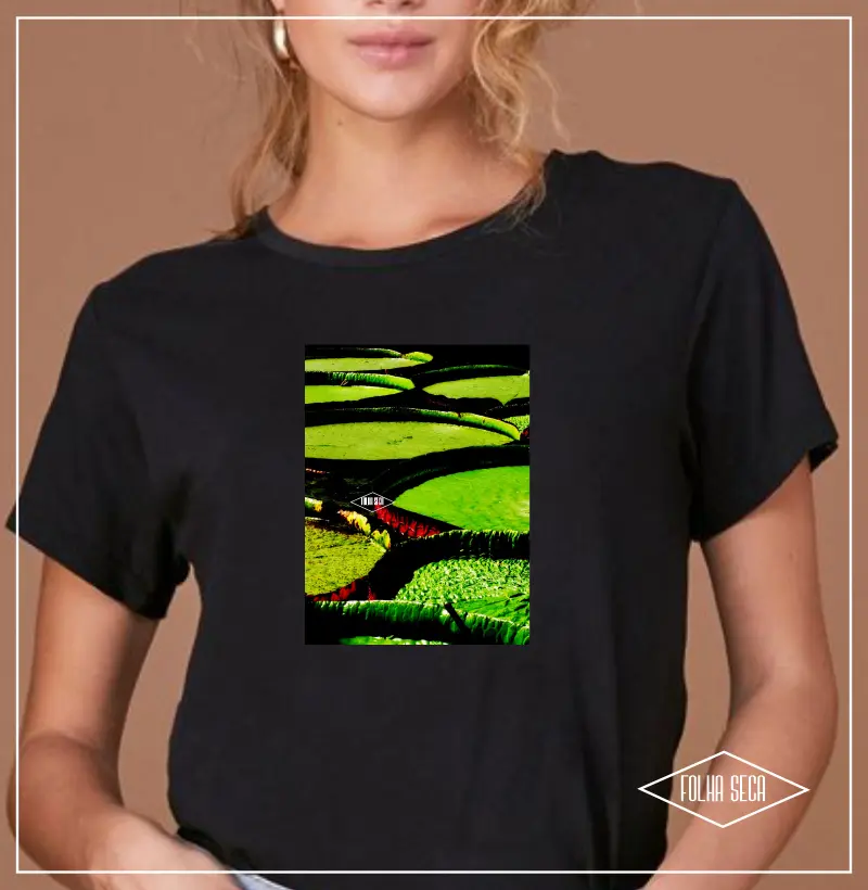 Camiseta feminina Vitória Régia