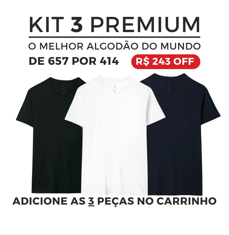KIT 3 Premium Lisas - $137/un + Frete Grátis 