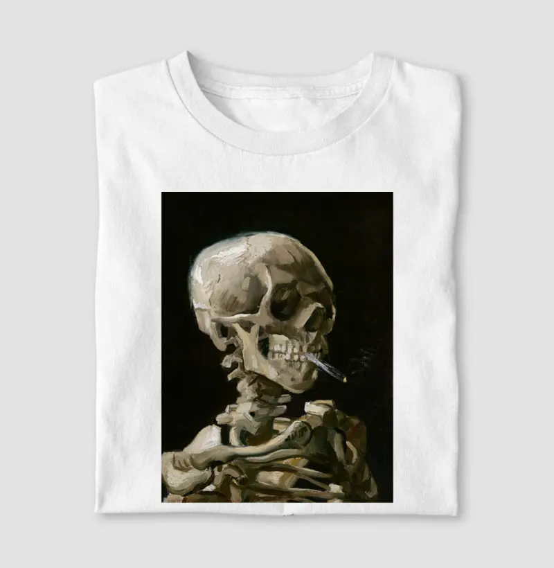 Vincent van Gogh's Head of a skeleton with a burning cigarette