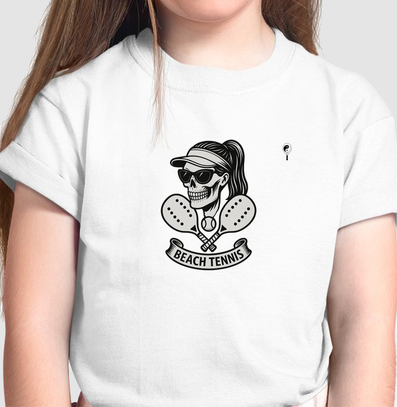 Beach Tennis Woman Skull