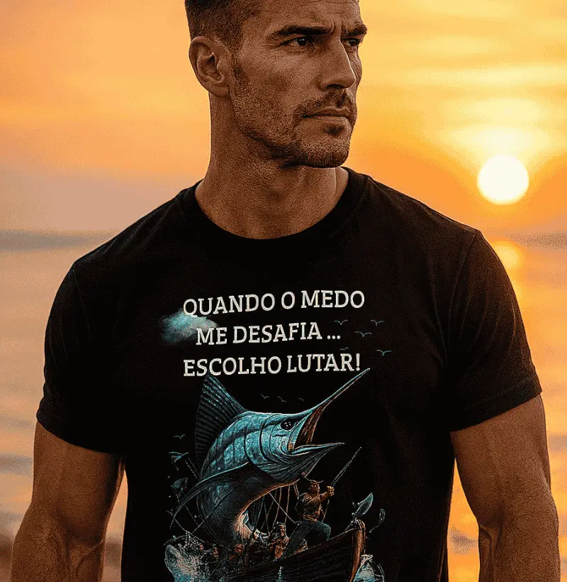 Camiseta entre o medo e o desafio!
