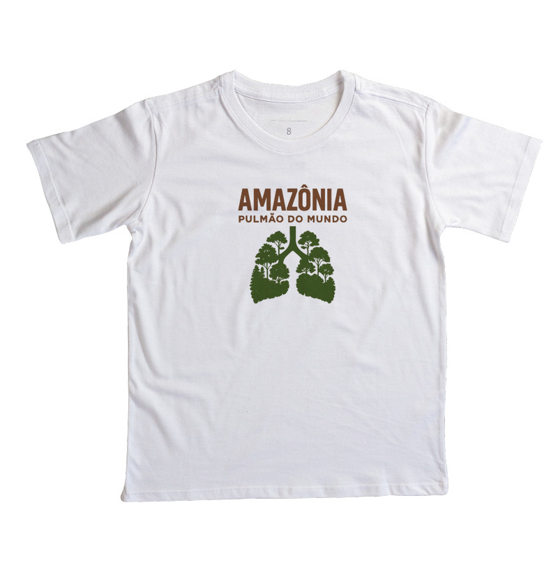 Camisa "AMAZÔNIA, PULMÃO DO MUNDO !"