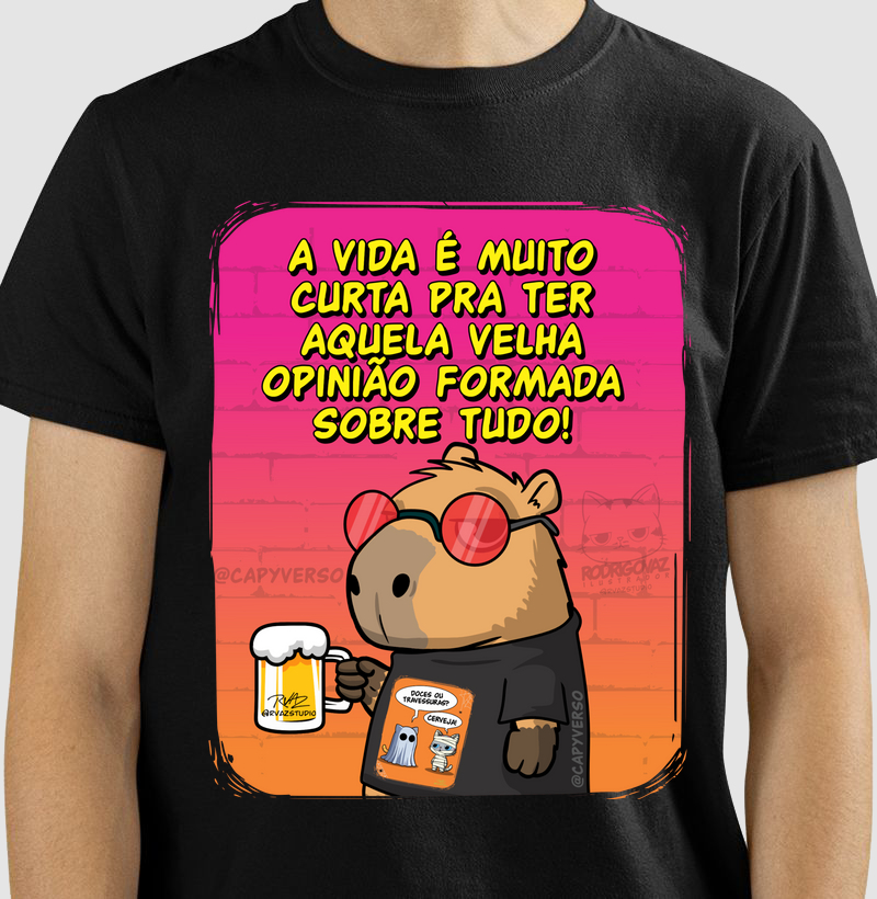 Camiseta Capivara Opinião