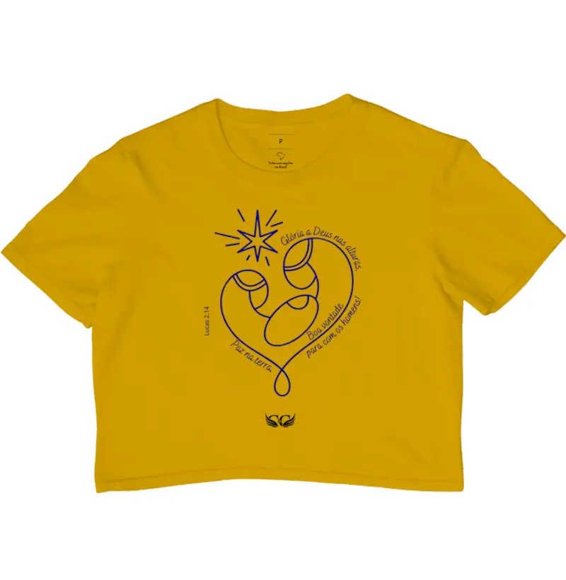 Croped de Natal Cântico Angelical