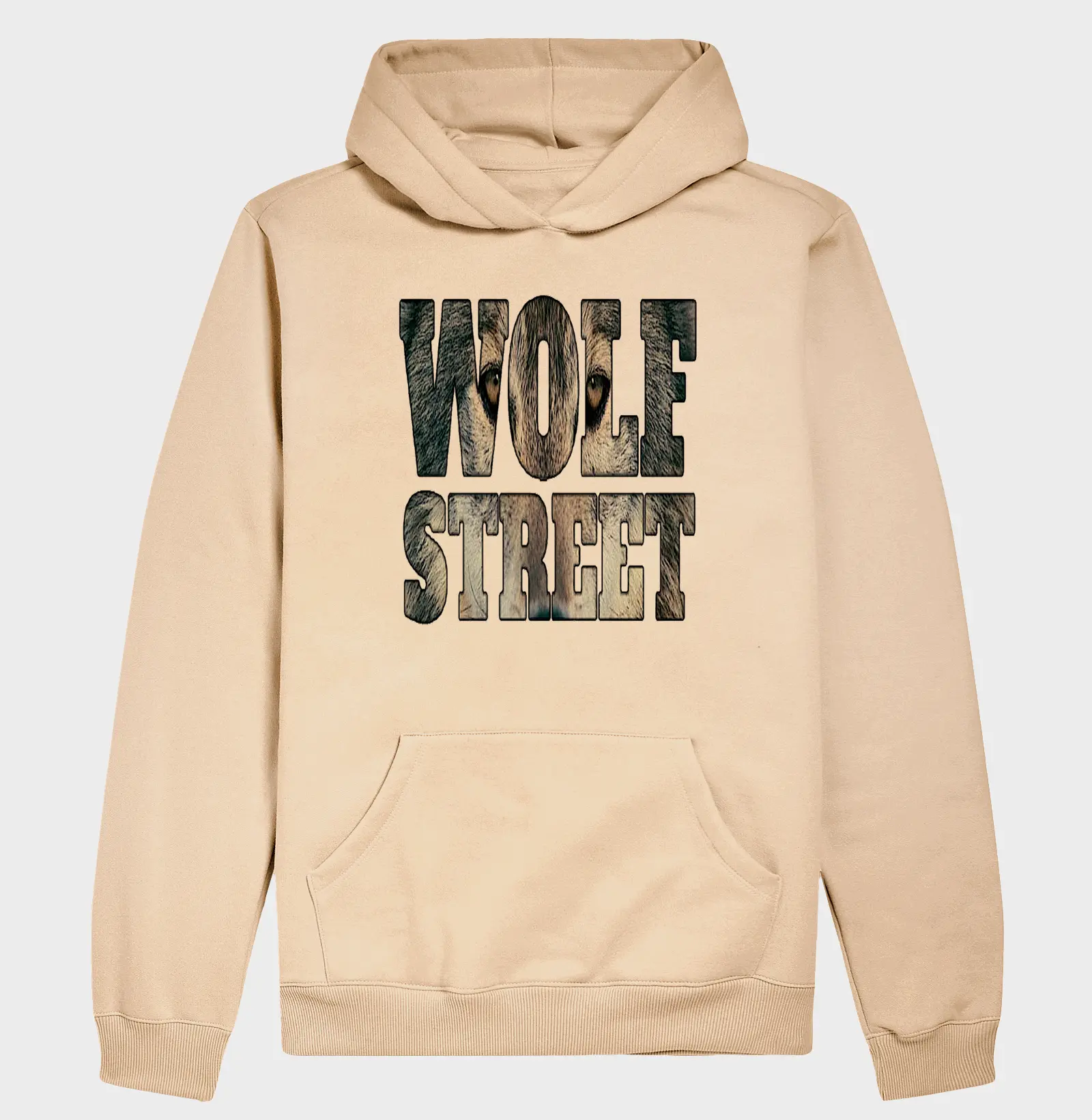 Moletom Hoodie Slim WolfBege03