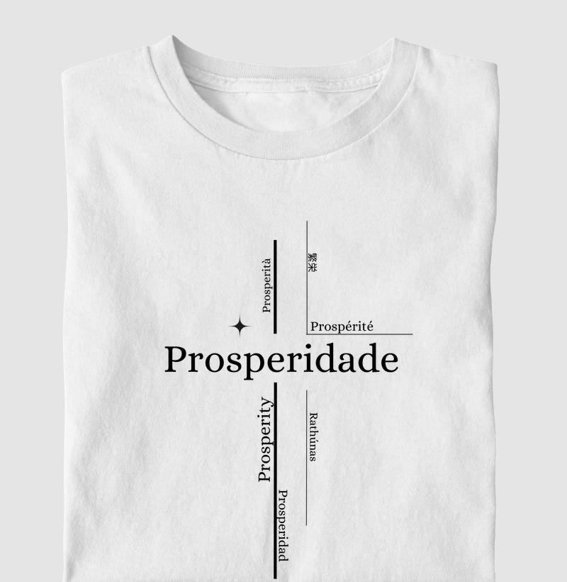 Camiseta Prosperity Words