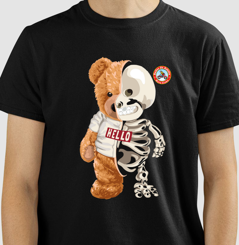 Camiseta Skull Bear - Bodes do Asfalto