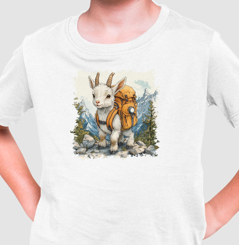 Camiseta Cabra Mochileira Kids