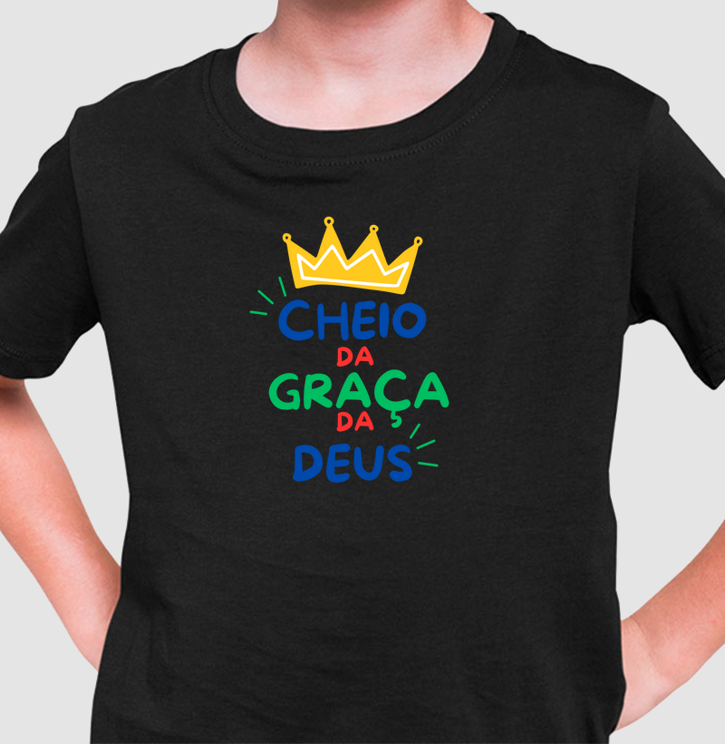 camiseta menino cheio da graça