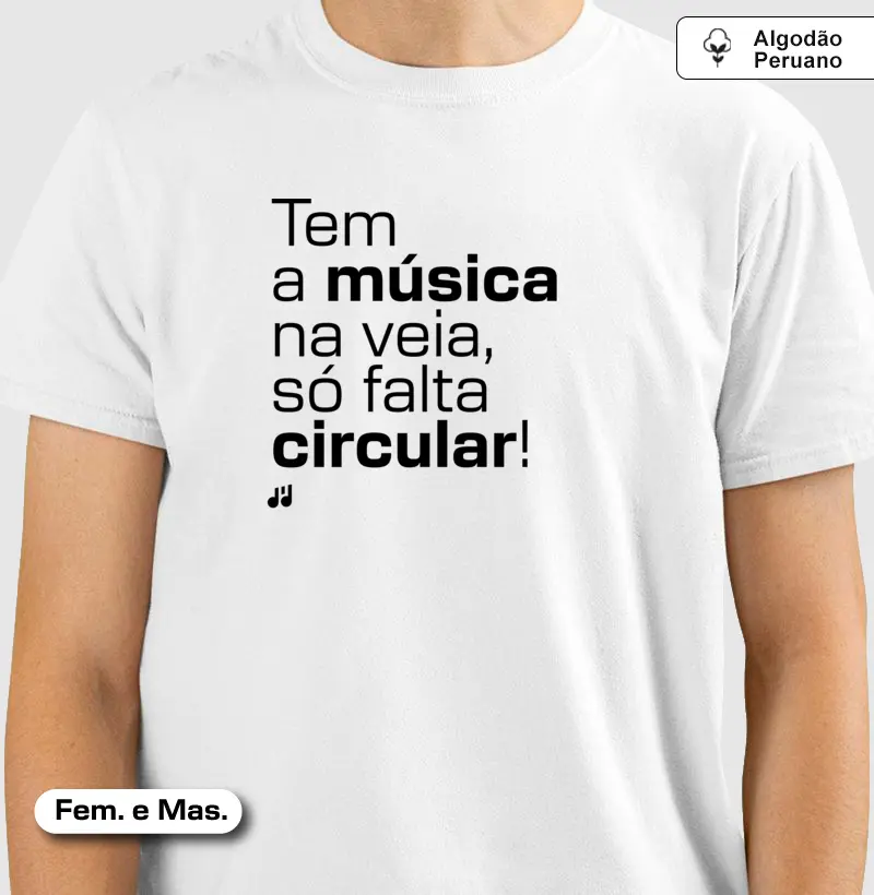 Tem a música na veia, só falta circular!