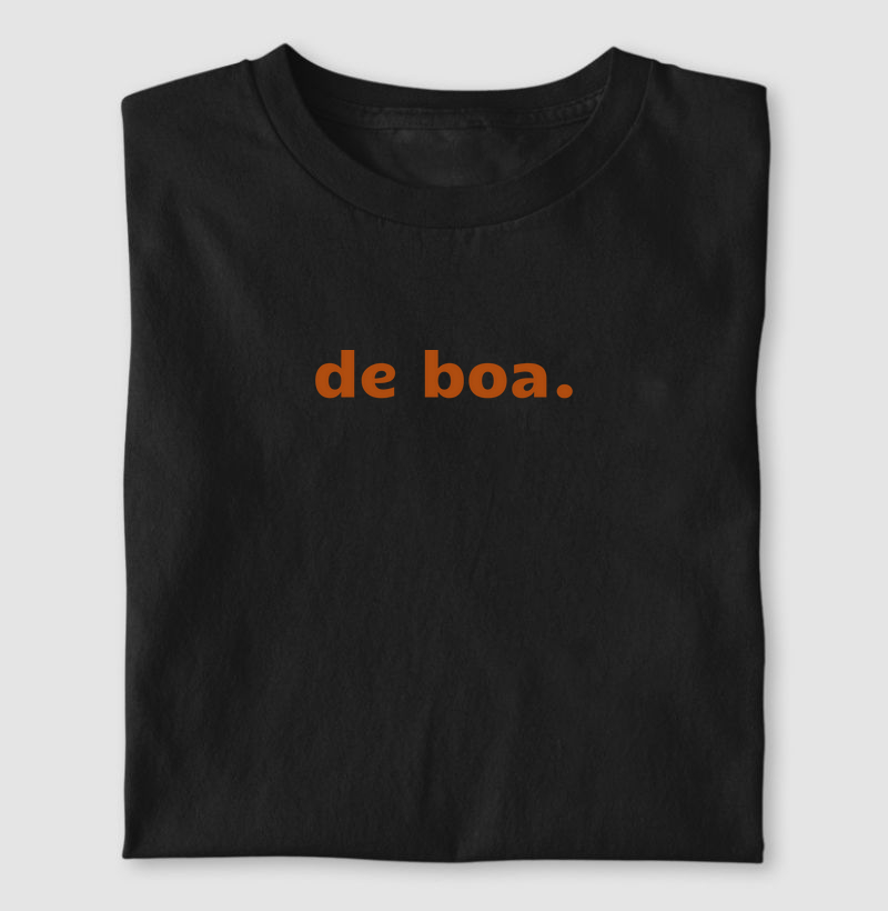 Camiseta de boa.