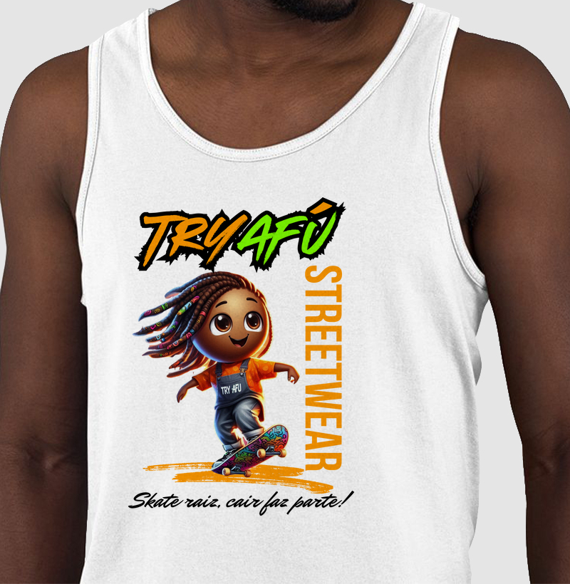 🔥🛹 REGATA ESTAMPA EXCLUSIVA TRY AFÚ – SKATE RAIZ: CAIR FAZ PARTE! 🛹💥