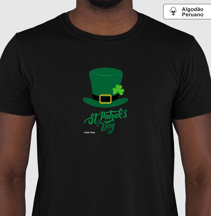 Camiseta Premium St. Patrick Chapéu