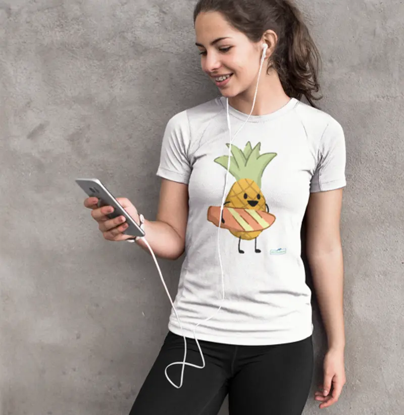 Camiseta 2 a 14 anos ABACAXI BIG RIDER