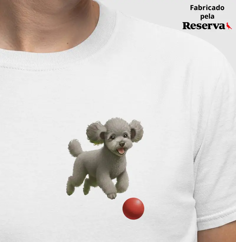 Poodle Cinza Minimalista