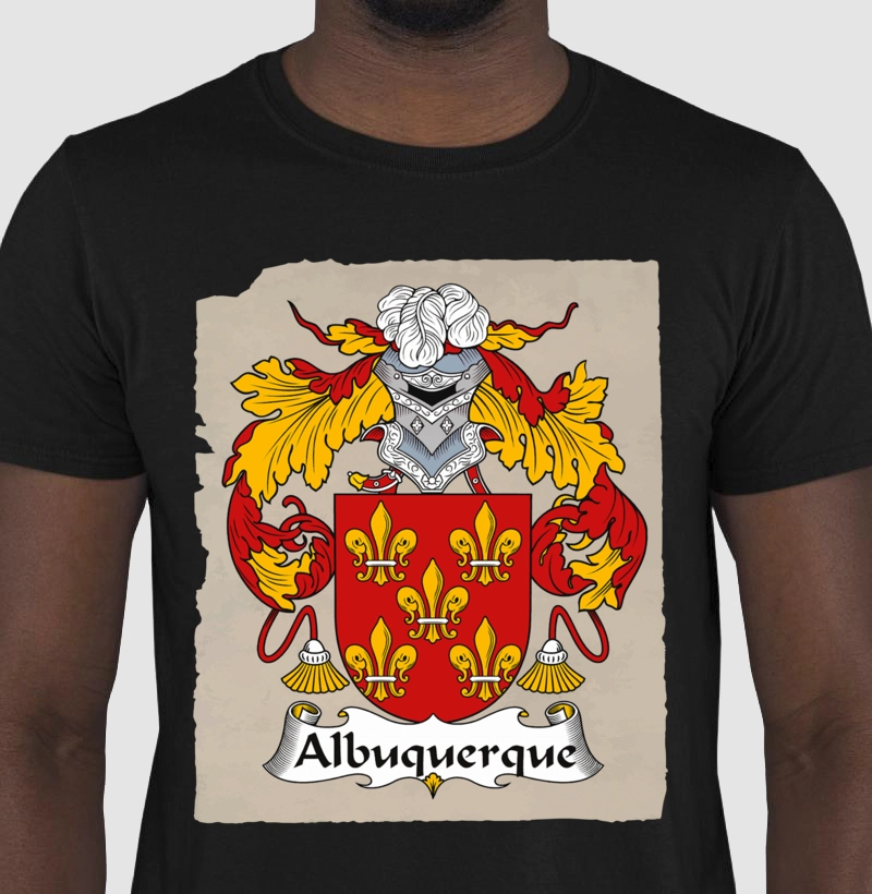 Camiseta Brasão Família Albuquerque Símbolo Heráldico