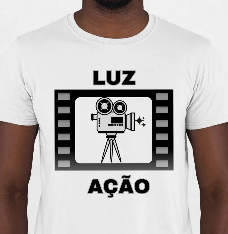 camiseta Luz,Camera ,Ação 