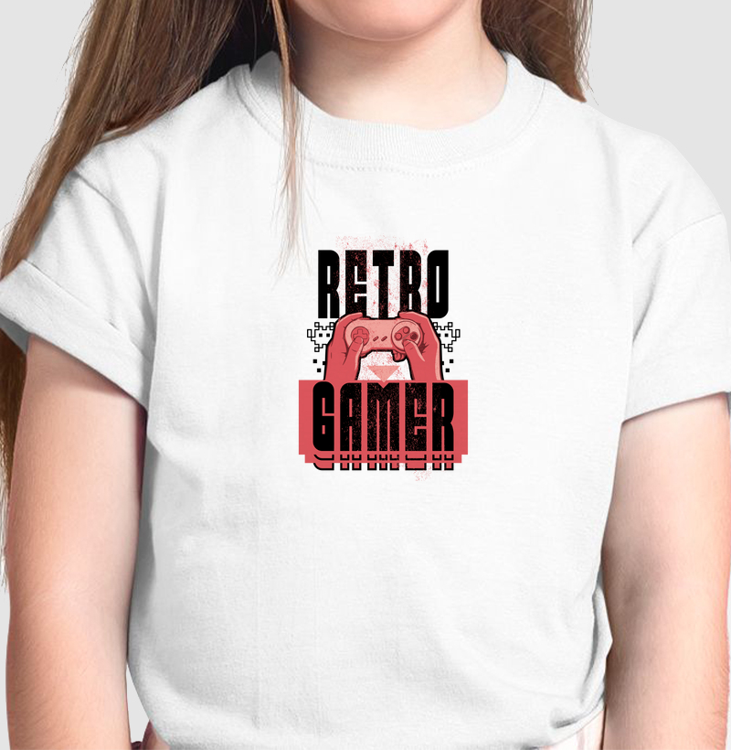 Camiseta Infantil “Retro Gamer"