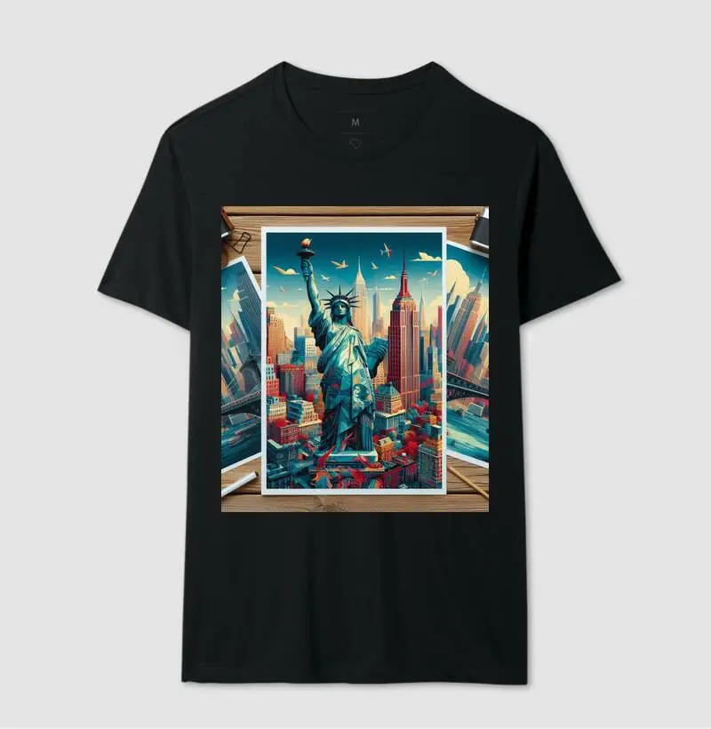 Camiseta T-shirt D. VITOR STORE - Estátua da Liberdade