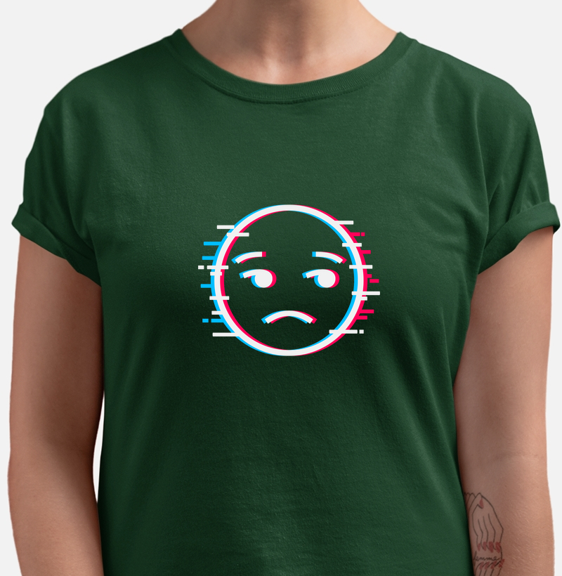 Camiseta Emoticon Glitch