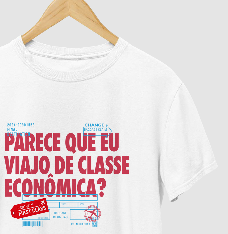 Parece que eu viajo de classe econômica?
