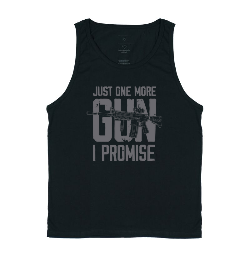 Camiseta Militar Just One More Gun I Promise