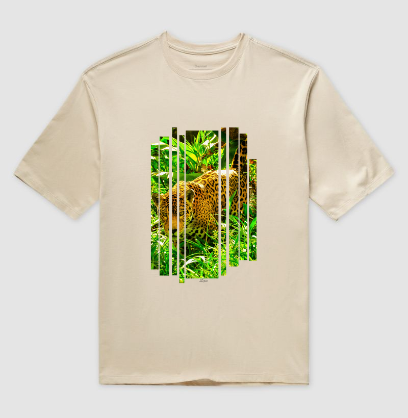 Camiseta Oversized Onça-Pintada | Coleção Bio-Ritmo