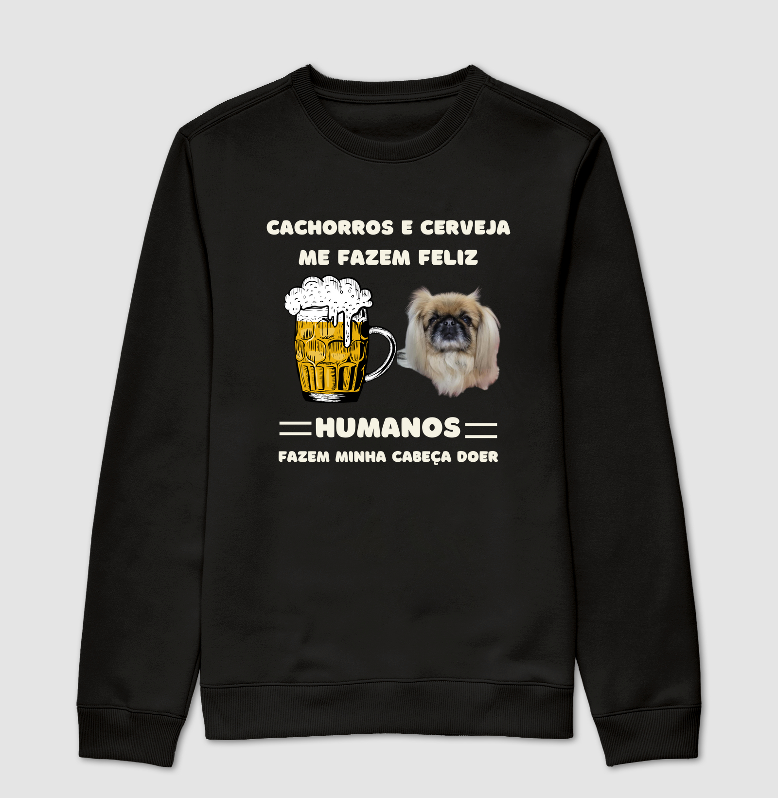 Meg e Cerveja me fazem feliz 
