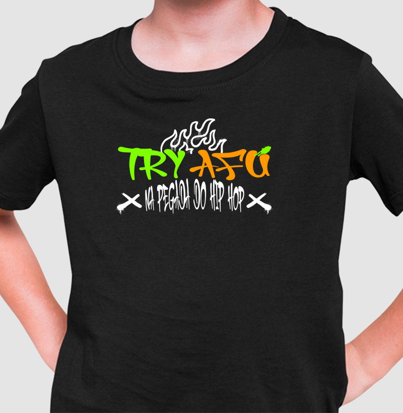👶🔥Camiseta Try Afú Kids – A Nova Geração do Hip Hop! 🔥👶