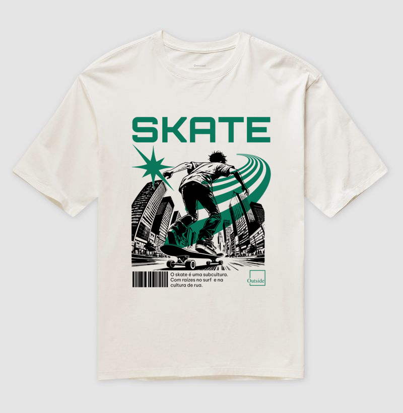 Camiseta Oversized - Skate Subcultura