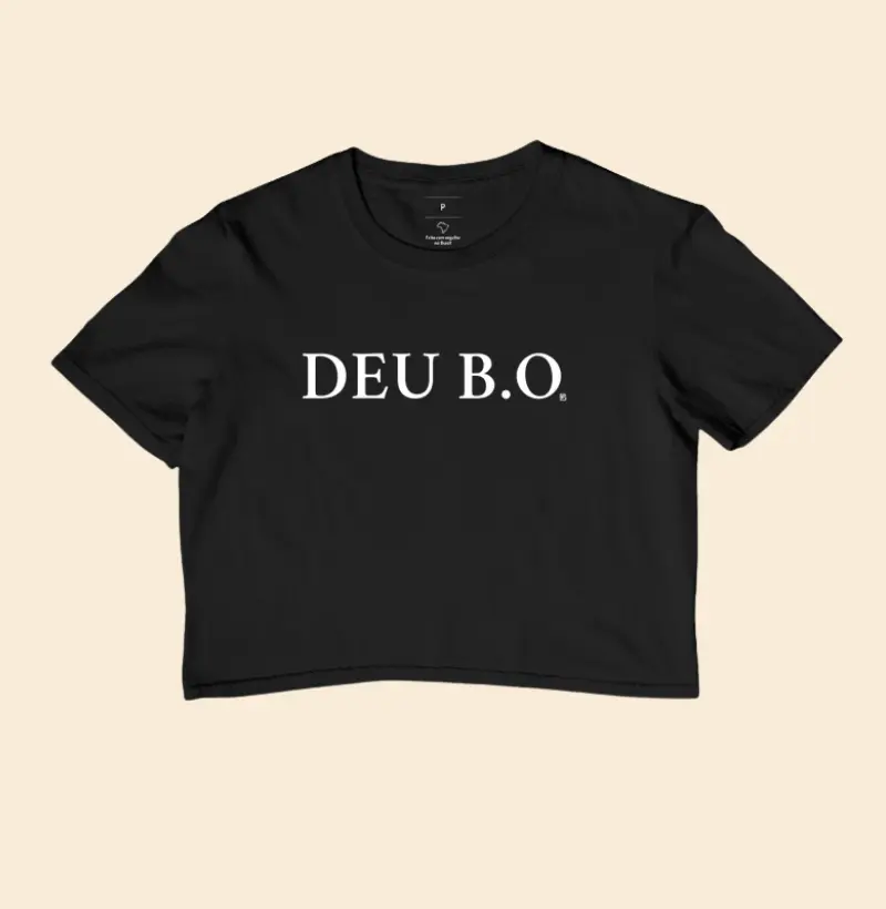 Cropped DEU B.O Minimalista