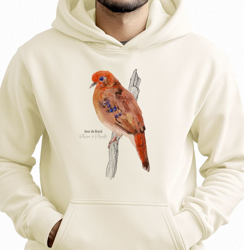 Aves do Brasil II - Rolinha do Planalto - Moletom Hoodie