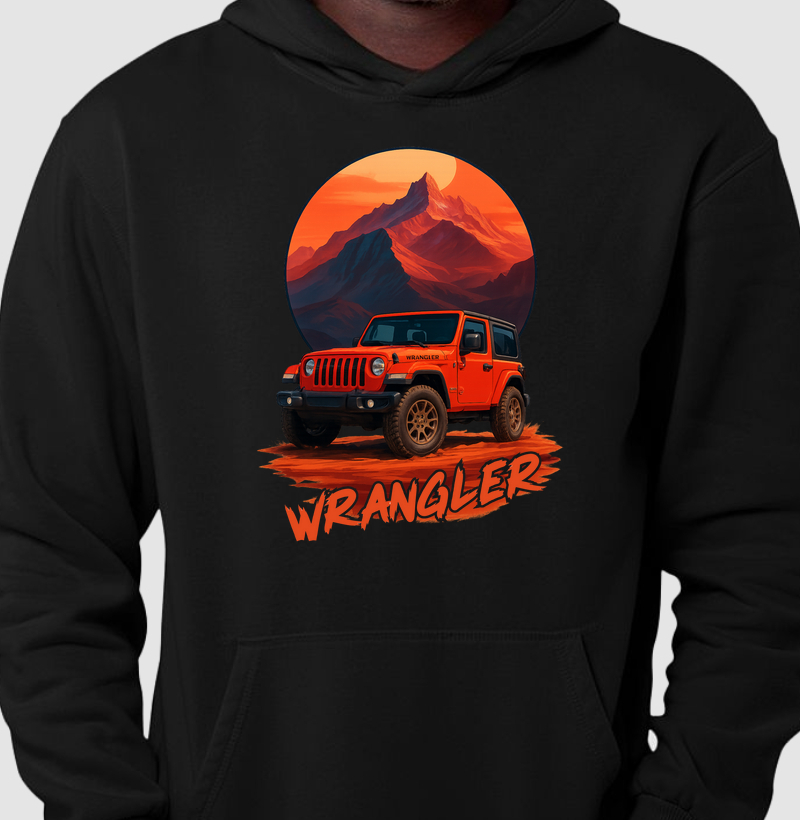 Wrangler ao Pôr do Sol