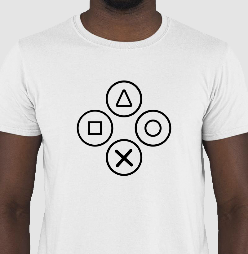 Camiseta botões game