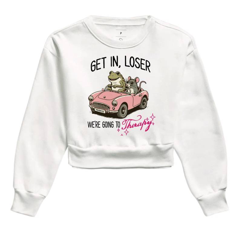 Cropped Moletom We're Going to Theraphy 