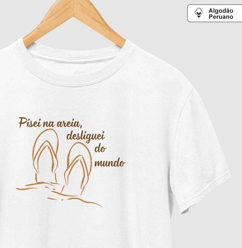 Pisei na areia, desliguei