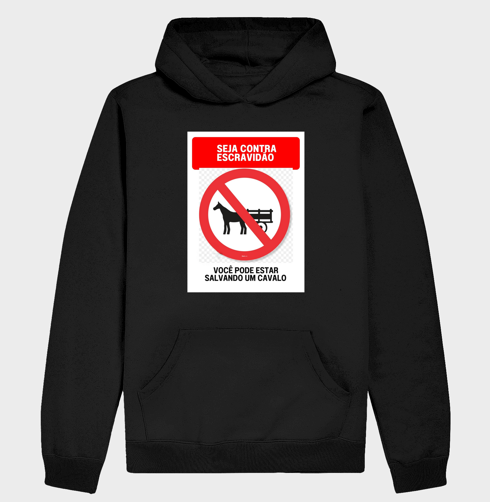 camiseta Não a puxar carroças!