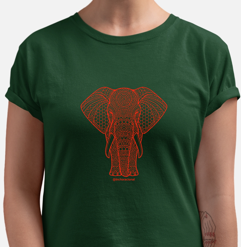 Elefante em tribal cores