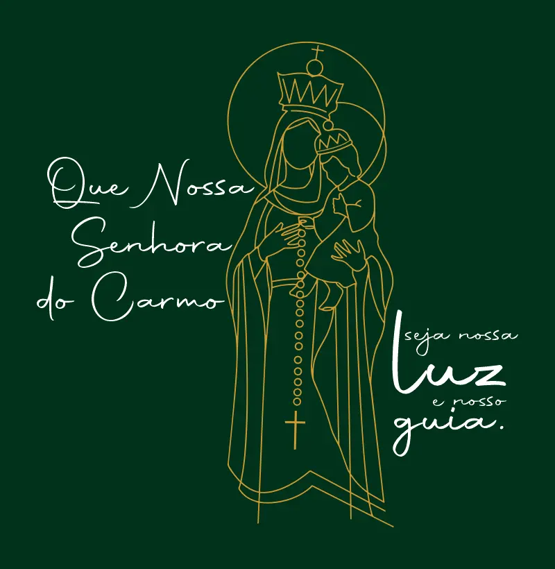 Camiseta Nossa Senhora do Carmo | Seja nossa luz e nosso guia