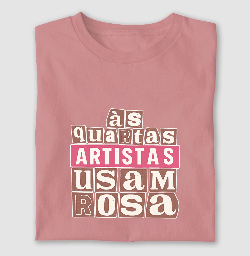 Artistas vestem rosa
