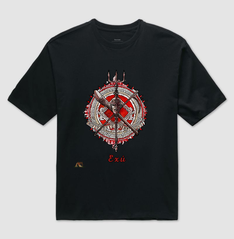 Camiseta Aruanda ê Armas de Exú Movimento e Proteção em 100% Algodão