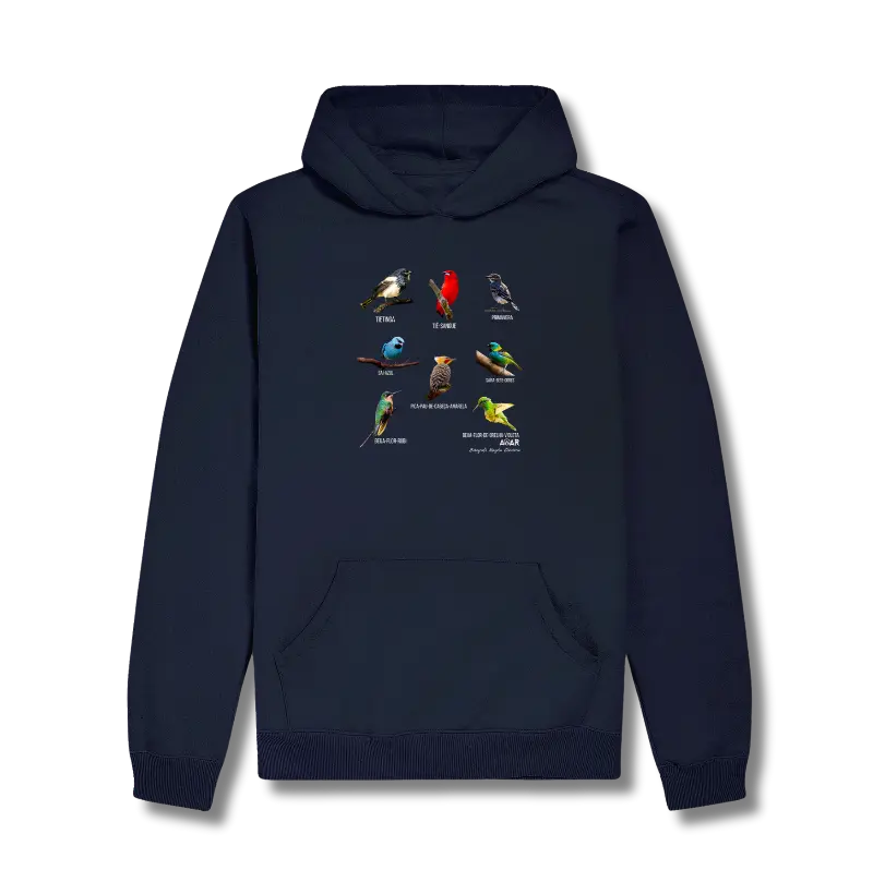 Hoodie Moletom Aves da mata atlântica com Magela Eleutério