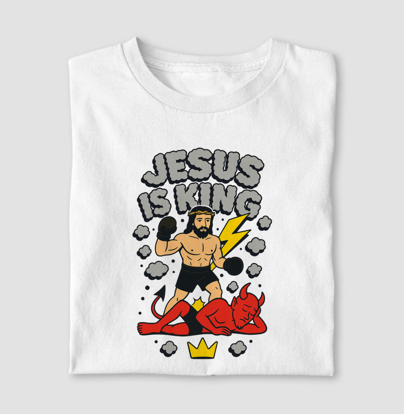 Camiseta "Jesus is king"