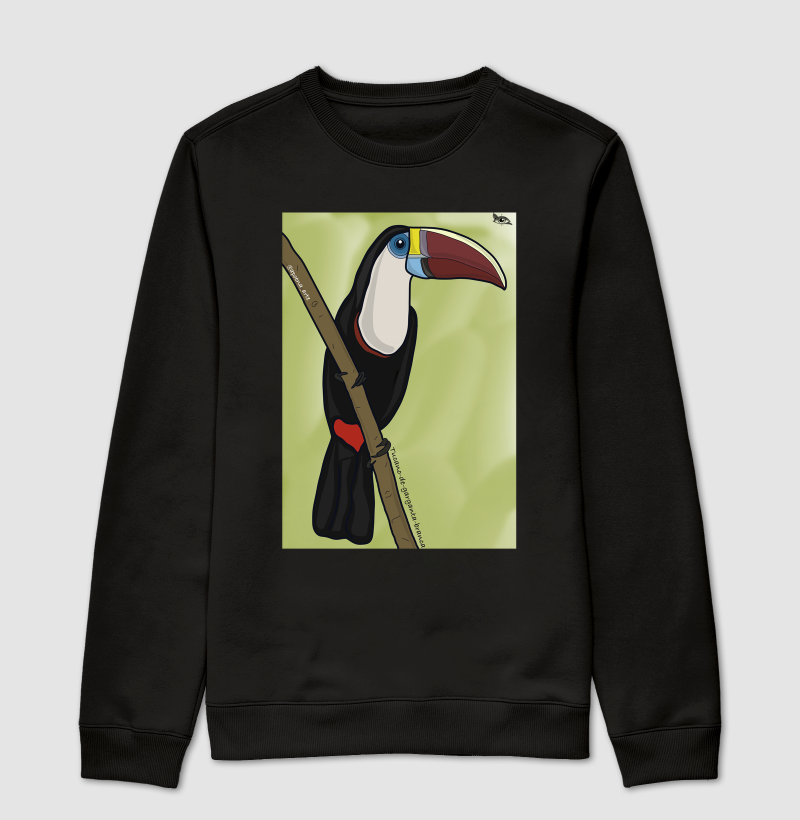 Camiseta Tucano-da-garganta-branca