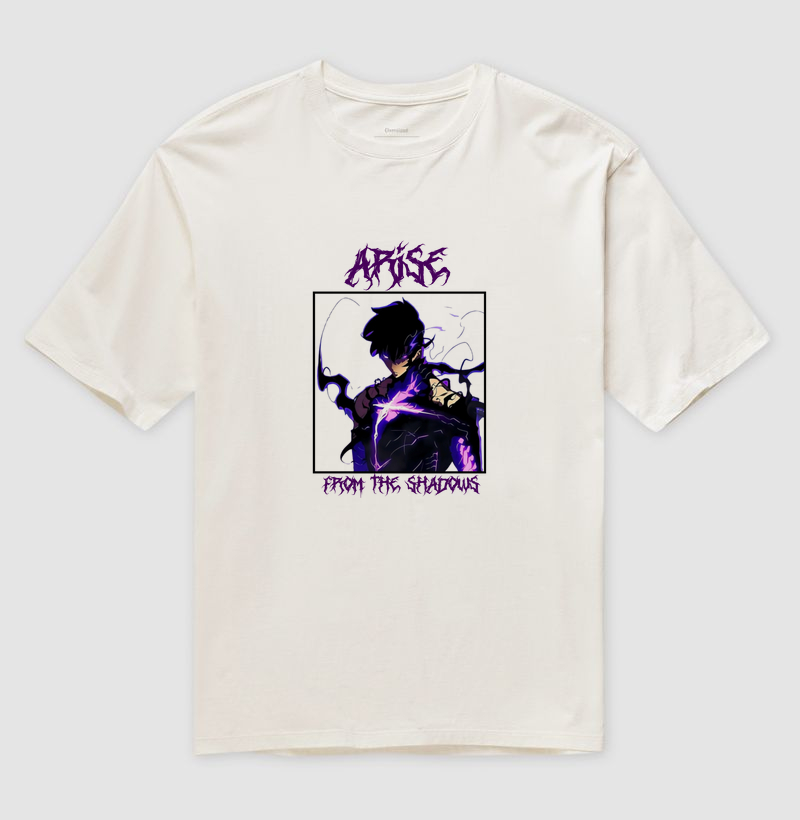 camiseta oversized arise from the shadows