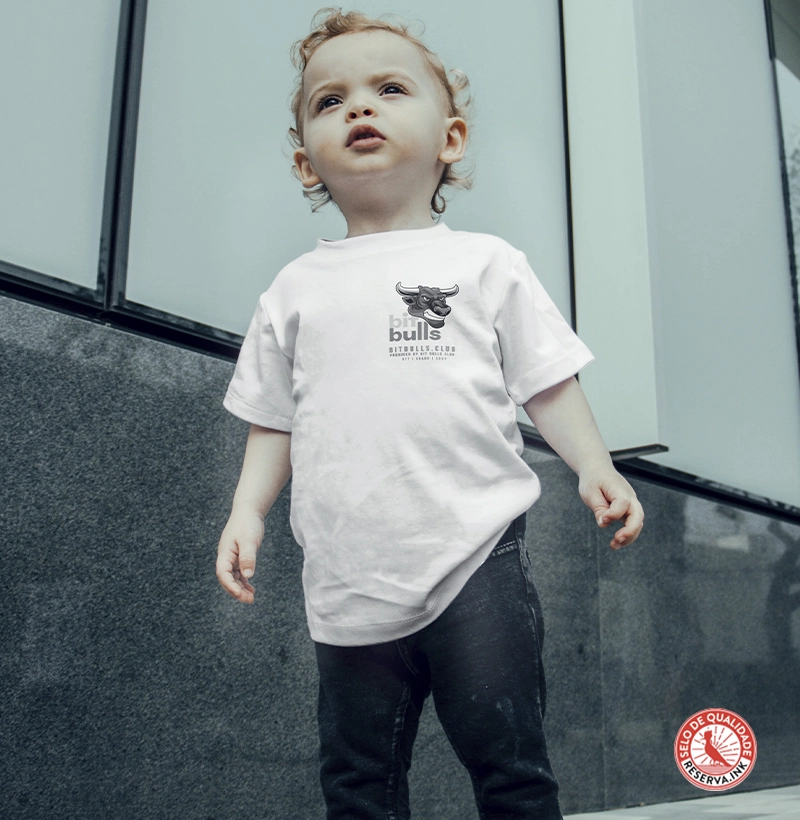 T Shirt mini Menino e Menina Bit Bulls