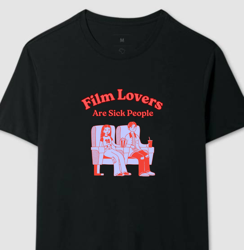 Camiseta Film Lovers Are Sick People – Homenagem a François Truffaut