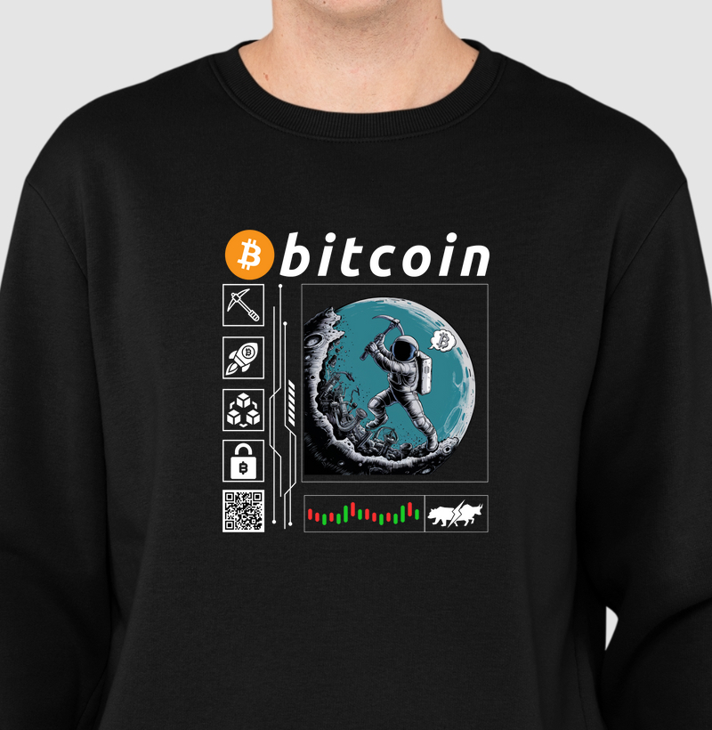 Moletom Suéter Bitcoin Miner