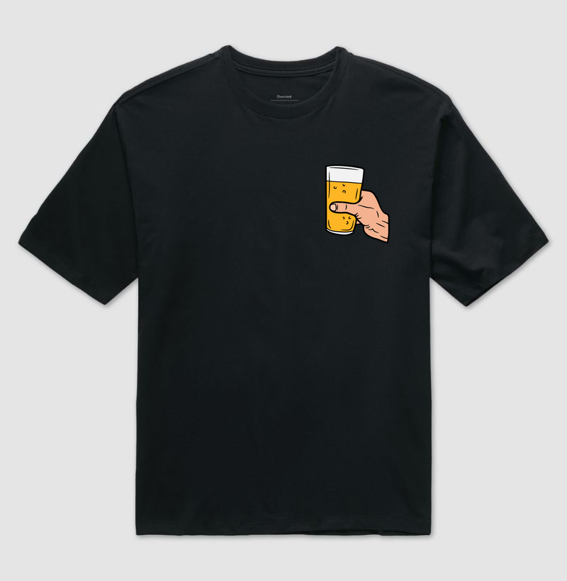 Camiseta Oversized - Copo De Cerveja