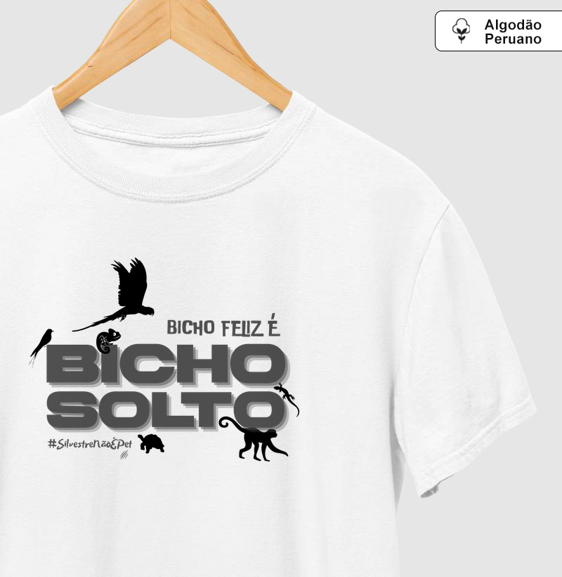 Camiseta Algodão Peruano Bicho Solto 2